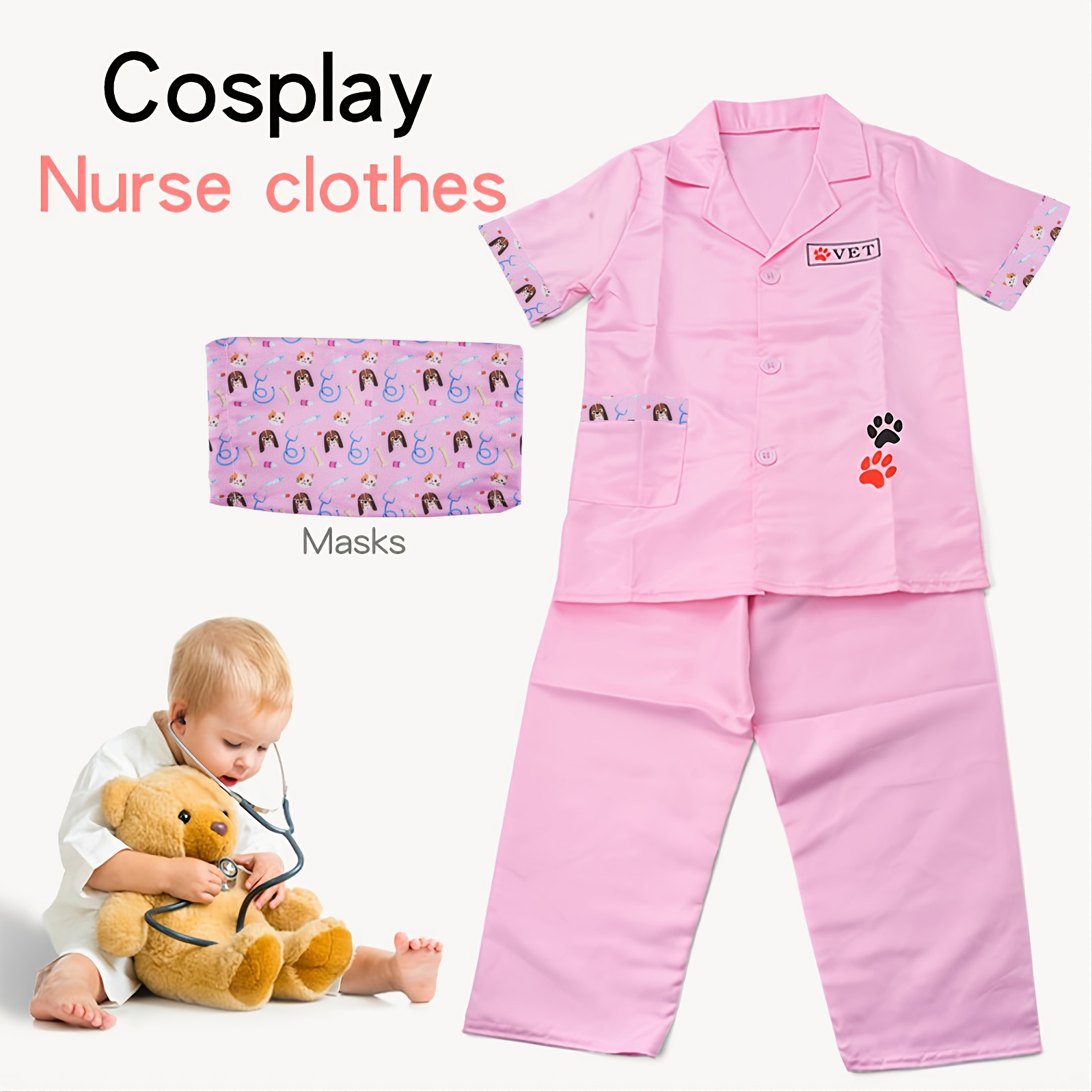 Kids Toys Doctor Set - Dziecięcy lekarz zwierzęcy Odgrywanie ról Odzież