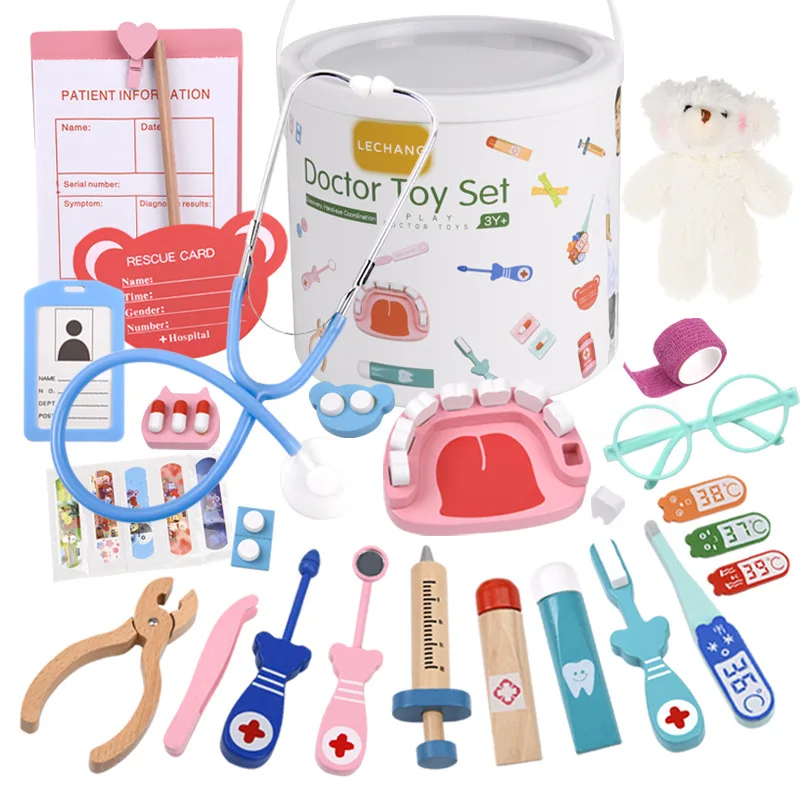 Drewniany Zestaw Lekarski do Z – Kids Toys Doctor Set recenzja i cena