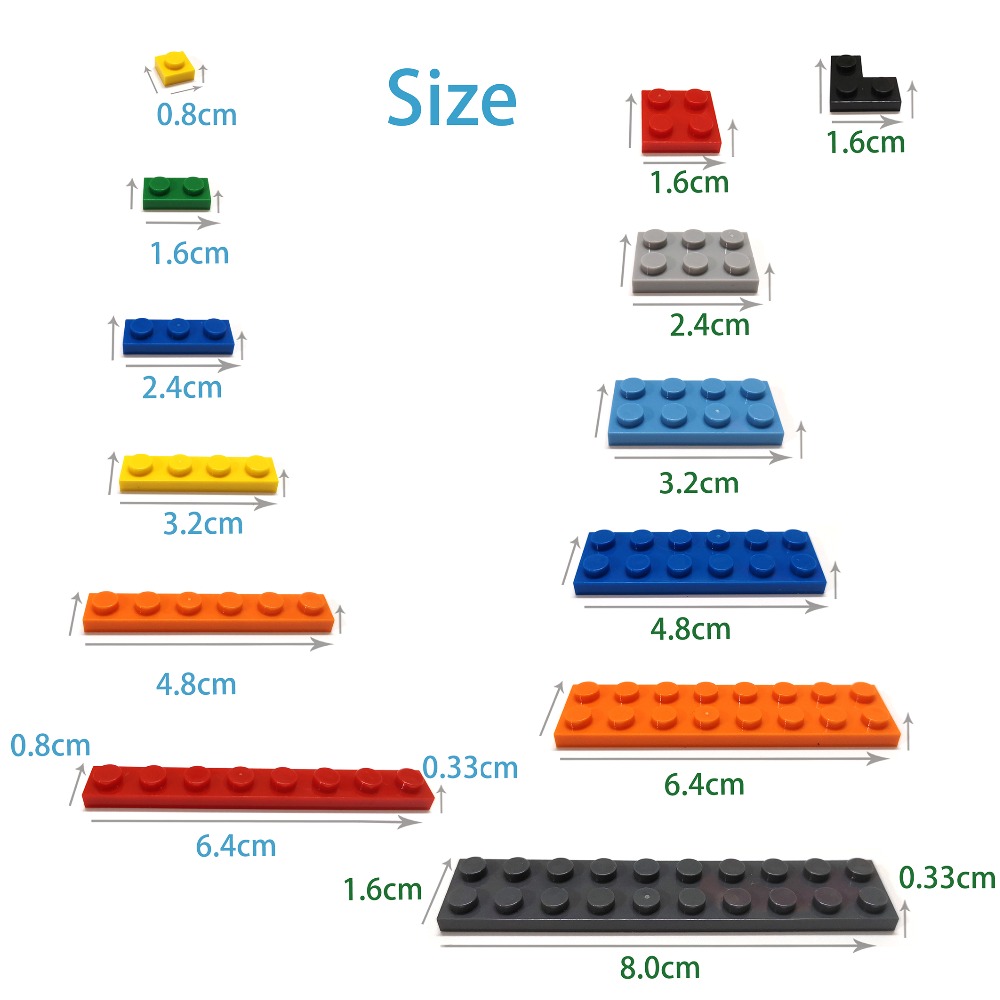 1000 sztuk 1x2 kropki DIY kloc – Kids Toys Under 1000 recenzja i cena