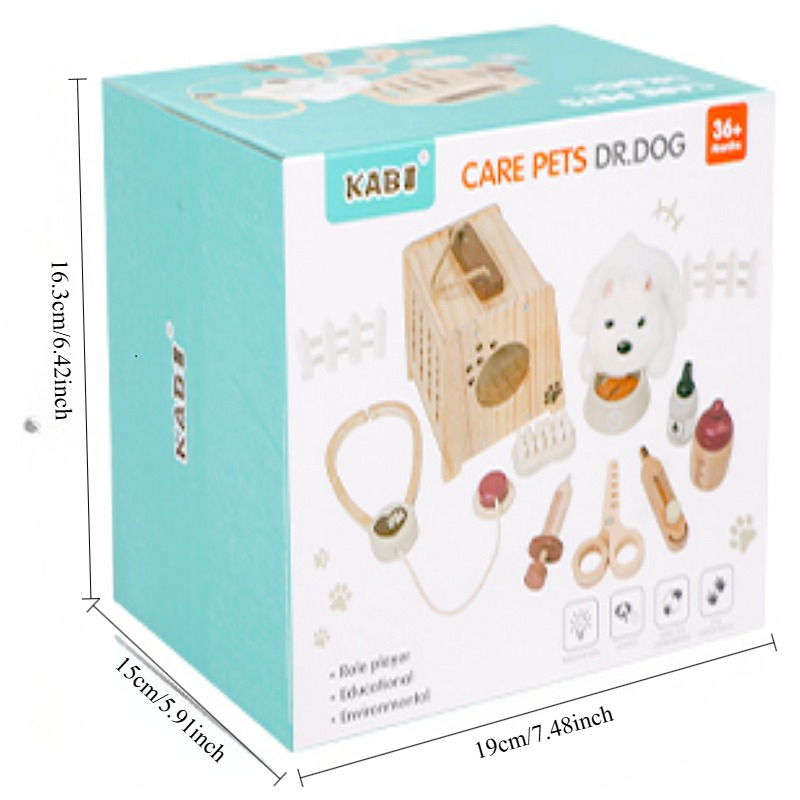 Drewniany zestaw lekarski dla  – Kids Toys Doctor Set recenzja i cena